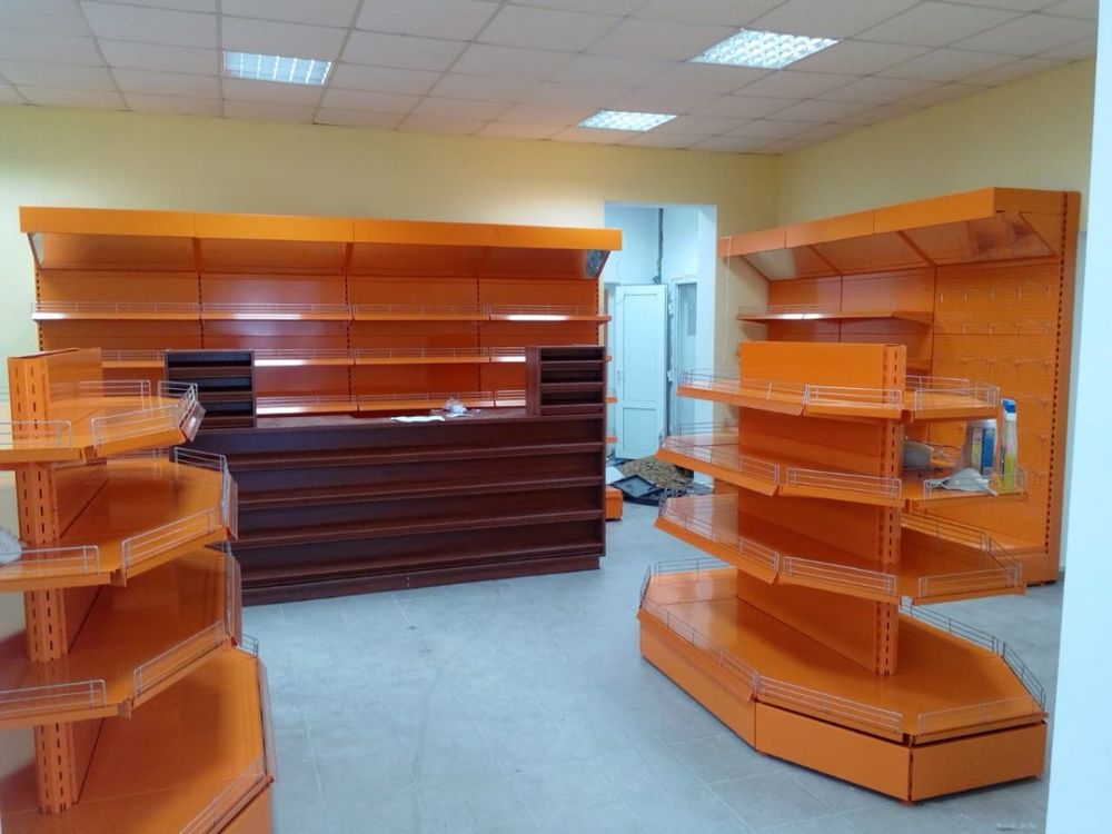 Стеллаж торцевой трапециевидный